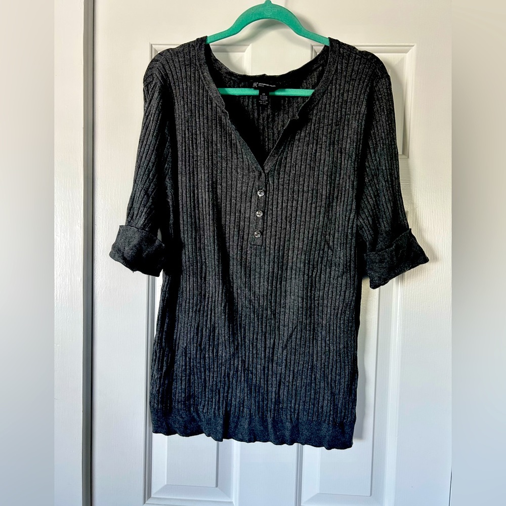 Dark grey sweater by International Concepts 3x